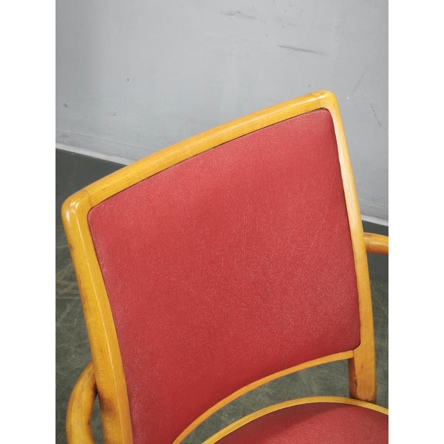Adjustable Swivel Office Chair from Ligna, Former Czechoslovakia, 1950s For Sale - Image 6 of 16