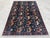 Tribal Navy Blue Hand Knotted Camel Caravan Pictorial Tribal Rug, 04'11 X 06'11 For Sale - Image 3 of 10