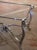 Mid-Century French Iron Coffee Table With Crackle Glass Top For Sale - Image 11 of 11