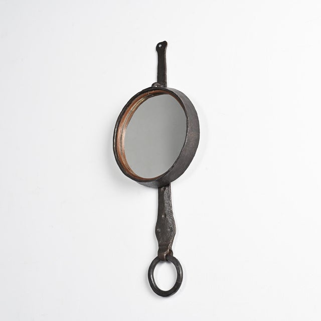 Wrought Iron Mirror by Léopold Gest, France, 1970 For Sale - Image 6 of 12