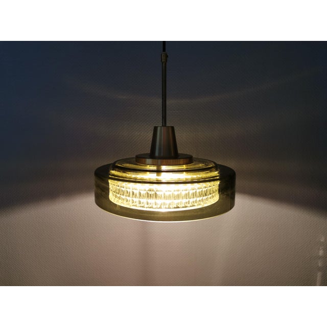 Forest Green Rotonda Hanging Lamp by Carl Fagerlund for Lyfa, 1960s For Sale - Image 8 of 16