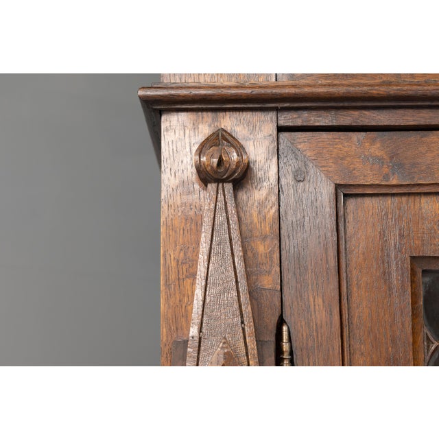 Antique Gothic Bookcase, 1880 For Sale - Image 9 of 14