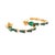 Natural emerald 0.81cts earring in 18k gold For Sale - Image 11 of 18