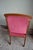 Art Deco Oak Armchair with Red Velvet For Sale - Image 5 of 8