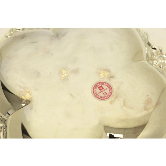 1970s International Silver Company Silverplate Empress Party Set Dish & Spoon, 2 Pcs For Sale - Image 5 of 7