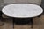 Victorian Antique Cast Iron Singer Treadle Sewing Machine Base Oval Marble Console Table For Sale - Image 3 of 12