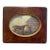 Vintage George Stubbs "Eclipse" Horse Print in Burl Wood Oval-Cut Frame - Miniature For Sale