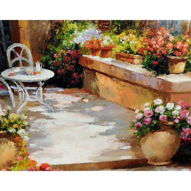 Paul Guy Gantner "Untitled" Original Oil Painting With Custom Frame Landscape For Sale - Image 4 of 9