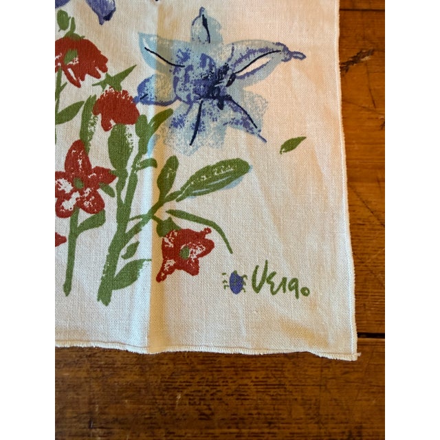 1980s Vera Napkins, Lily Floral Pattern, Set of 2 For Sale In Portland, OR - Image 6 of 7