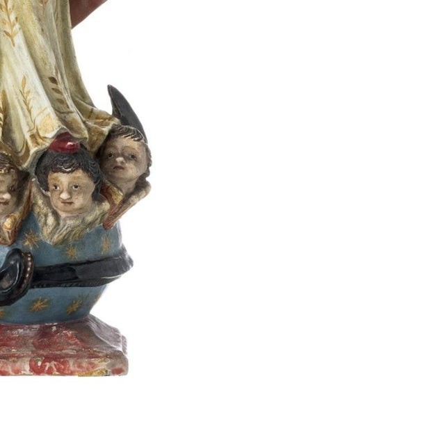 Portuguese Artist, Our Lady of the Conception, 18th Century For Sale - Image 5 of 6