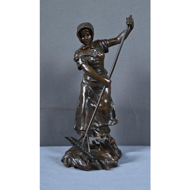 Black Grisard, The Haymaker, 1930, Bronze For Sale - Image 8 of 18