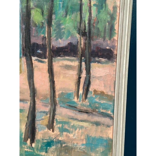 Ingeborg Strangell, Trees, 1950s, Oil on Canvas, Framed For Sale - Image 11 of 18