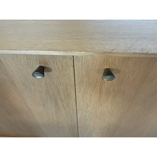 Mid 20th Century Mid 20th Century Small Light Oak Cabinet, France For Sale - Image 5 of 18