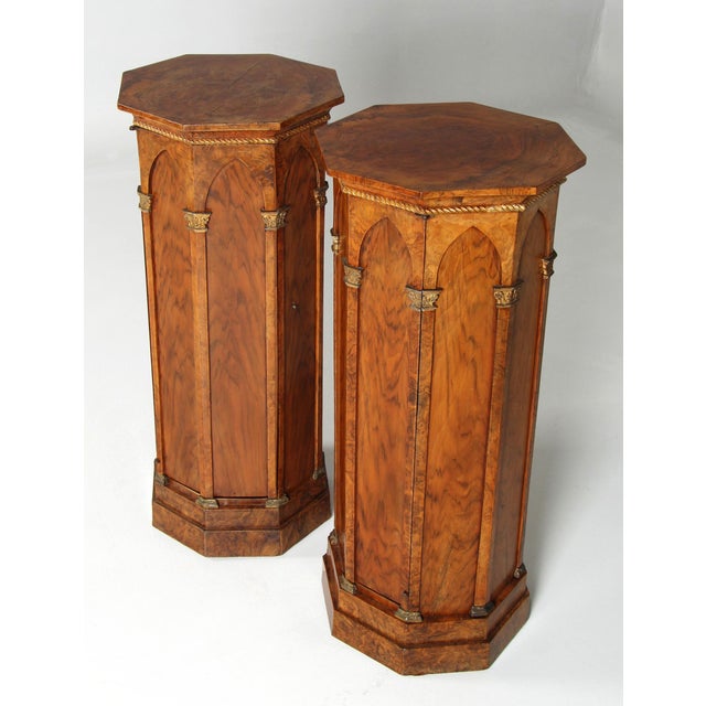 Neo-Gothic Pedestals, 1800s, Set of 2 For Sale - Image 6 of 16