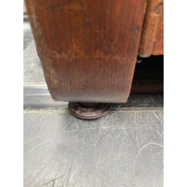 Antique Victorian Eastlake High Back Box Settle Bench With Storage For Sale - Image 13 of 17