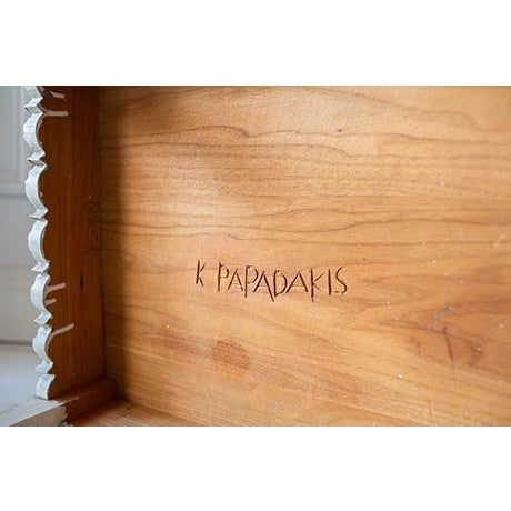 Vintage Hand Carved and Painted Scandinavian Style Coffee Table For Sale - Image 15 of 16