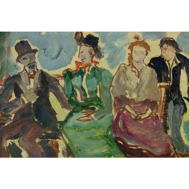 Amelia Da Forno Casonato, Amusements of Other Times, Oil on Board For Sale