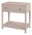 Nora 30 in. W Rectangular Wood 1 Drawer Wide Nightstand with Lower Open Shelf, Antique Taupe For Sale