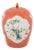 Chinese Persimmon Ovoid Ginger Jar With Cartouche Paintings, C. 1920 For Sale