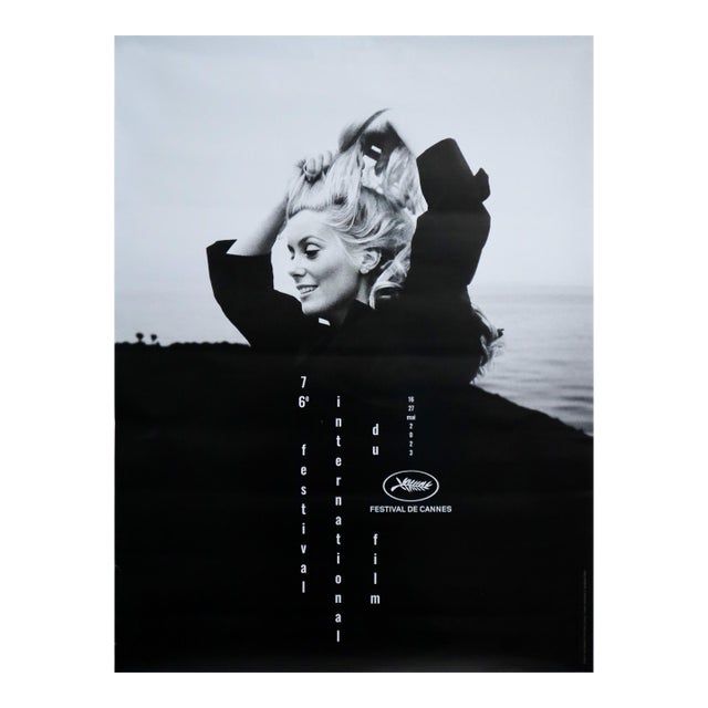 2023 Official Cannes Film Festival Poster - 76e Festival International Du Film De Cannes - Catherine Deneuve For Sale