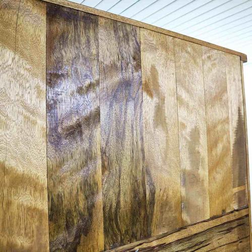 Rustic Wooden Cupboard with Display Top For Sale - Image 13 of 15