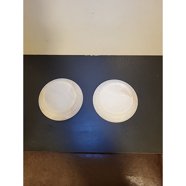 Restoration Hardware Alabaster Candle Holder Base For Sale In San Francisco - Image 6 of 9