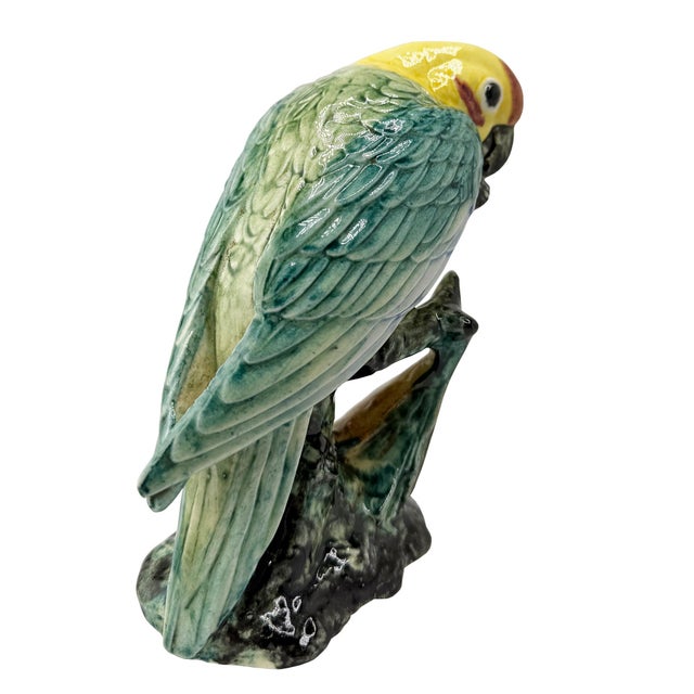Stangl Vintage Stangl #3449 Hand-Painted Carolina Parakeet Figurine, Circa 1950 For Sale - Image 4 of 10