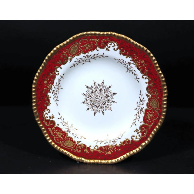 American Gilded Age Coalport Porcelain Set of Dessert Plates, Set of Twelve For Sale - Image 3 of 10
