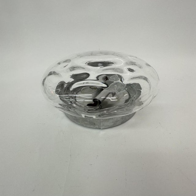 Mid-Century Glass Ceiling / Wall Lamp, 1970s For Sale - Image 13 of 14