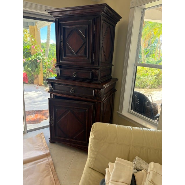 French Antique French Louis XVI Buffet a Deux Corps or Cupboard, For Sale - Image 3 of 9