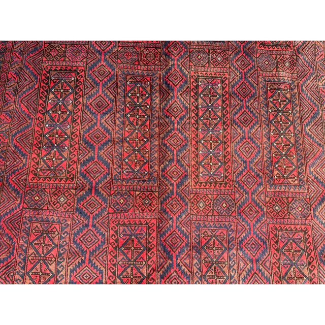 One of a Kind Afghan Turkmen Antique Area Rug For Sale - Image 4 of 13