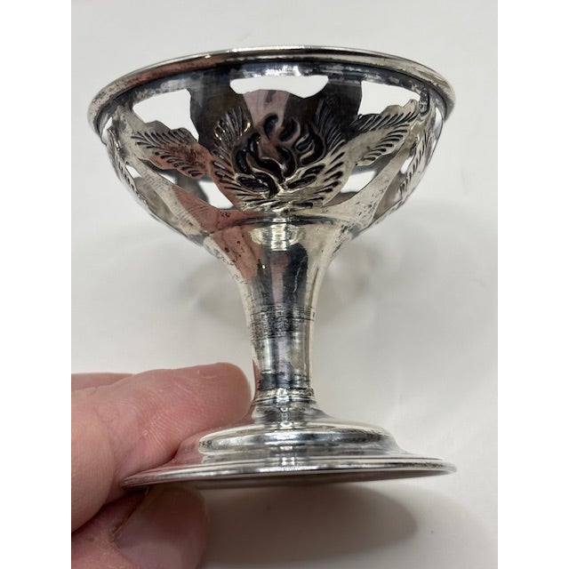 Vintage RRT Sterling Silver Decanter Set With 4 Cordial Glasses For Sale In Tulsa - Image 6 of 8