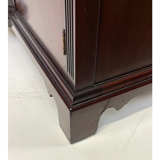 Vintage Georgetown Galleries Attributed Mahogany Bowfront Buffet For Sale - Image 12 of 18