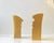 Postmodern Yellow Ceramic The Kiss Vases from Asa, 1980s, Set of 2 For Sale - Image 4 of 10