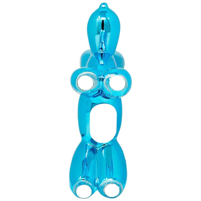 Interior Illusions Plus Blue Mini Ceramic Dog Piggy Bank - 7.5" tall For Sale - Image 4 of 7
