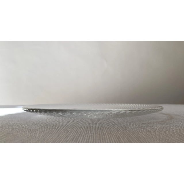 Modern Tiffany Crystal Dessert Dish For Sale - Image 3 of 5