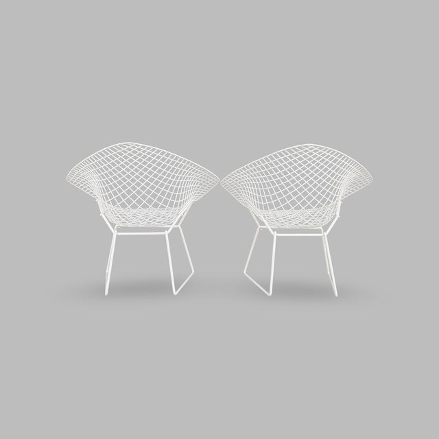 Mid-Century Modern Diamond Chairs from Knoll International, Set of 2 For Sale - Image 3 of 7