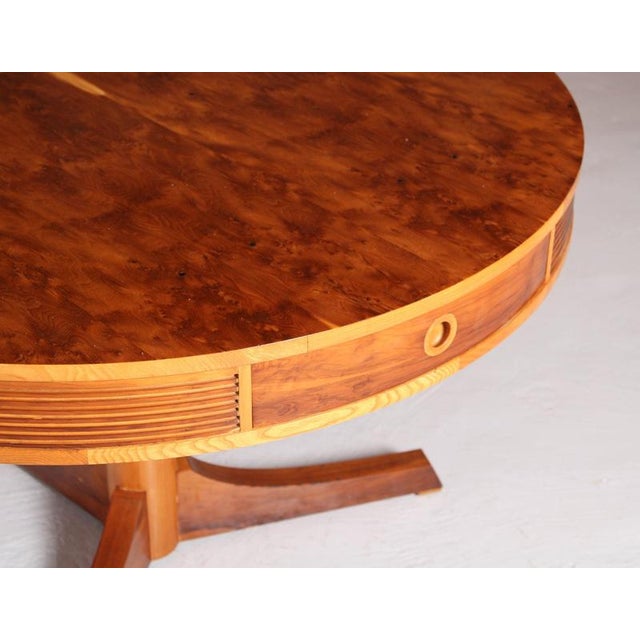 Mid-Century Drum Yew Dining Table by Robert Heritage for Archie Shine, 1950s For Sale - Image 3 of 14
