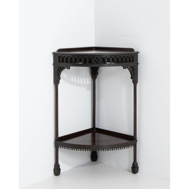 19th Century United Kingdom Deep Ebony Black Ebonized Tripod Side Table For Sale - Image 10 of 11