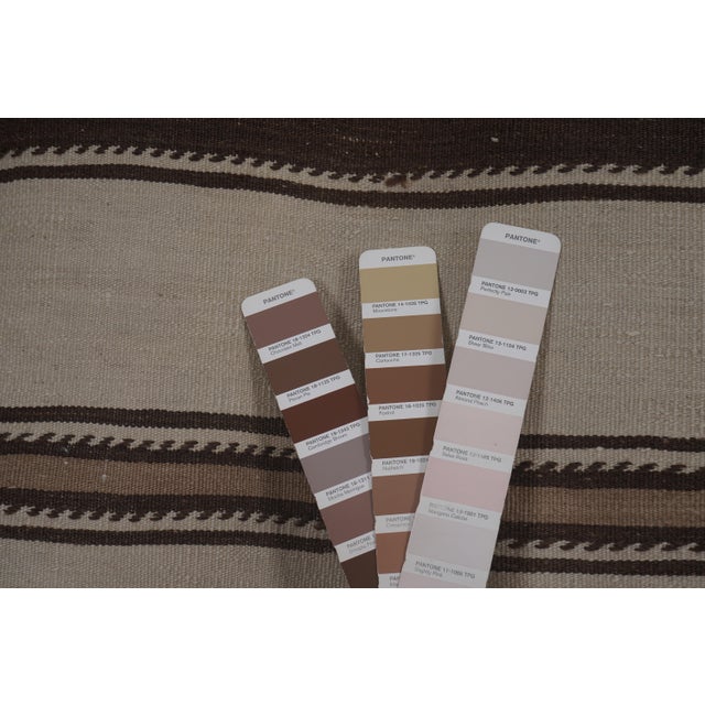 Striped Organic Hemp Kilim Rug 2'6'' X 9'4'' For Sale - Image 10 of 10