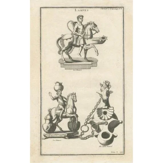Mounted Warrior Lamp, 1722, Paper For Sale - Image 6 of 6