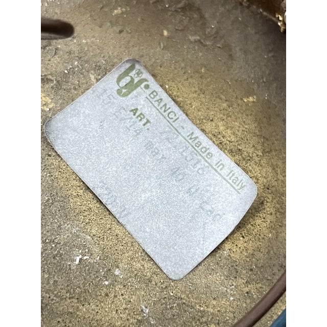 Large 15-Light Ceiling Lamp in Gold-Plated Wrought Iron and Colored Crystals from Banci Firenze, 1980s For Sale - Image 3 of 13