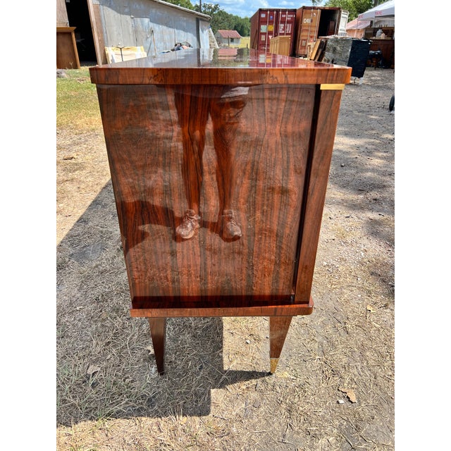 French Art Deco 1930's Macassar Ebony Sideboard For Sale - Image 11 of 12