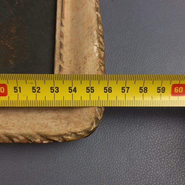 Madonna Icon, Tempera Painting on Masonite, 1940s, Framed For Sale - Image 11 of 13