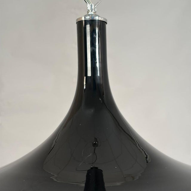 Glass Italian Pendant Light by Mariana Iskra for Ribes Studio For Sale - Image 7 of 9