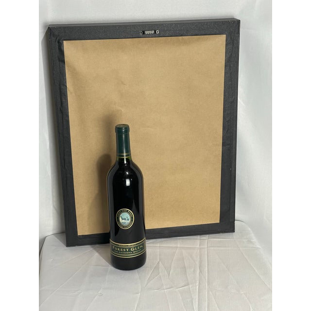 1961 Mid-Century Modern Still Life With Blue Glass Bottle, Signed For Sale - Image 12 of 12