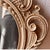 Rococo Vintage French Rococo Style Oval Mirror Wall Mirror For Sale - Image 3 of 11