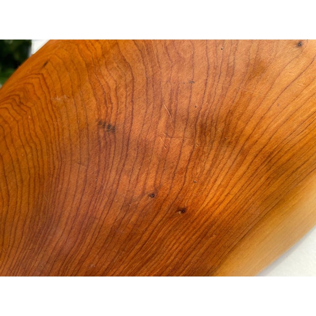 Wood Scandinavian Brown Wood Bowl, 1960s For Sale - Image 7 of 8