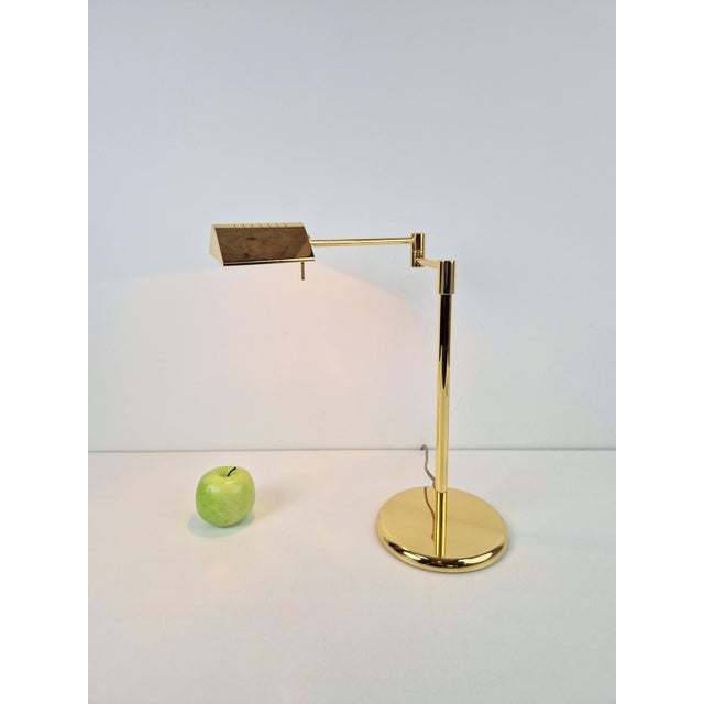 Regency Brass Adjustable Table Lamp from Egoluce, 1970s For Sale - Image 6 of 12
