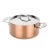 Contemporary Mepra Toscana 18/10 Stainless Steel and Copper Finish 24 Cm Casserole Pan With Handles For Sale - Image 3 of 3